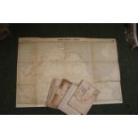 Collection of Maritime Maps dated 1942 WWII Era to include South Atlantic Ocean, North Pacific