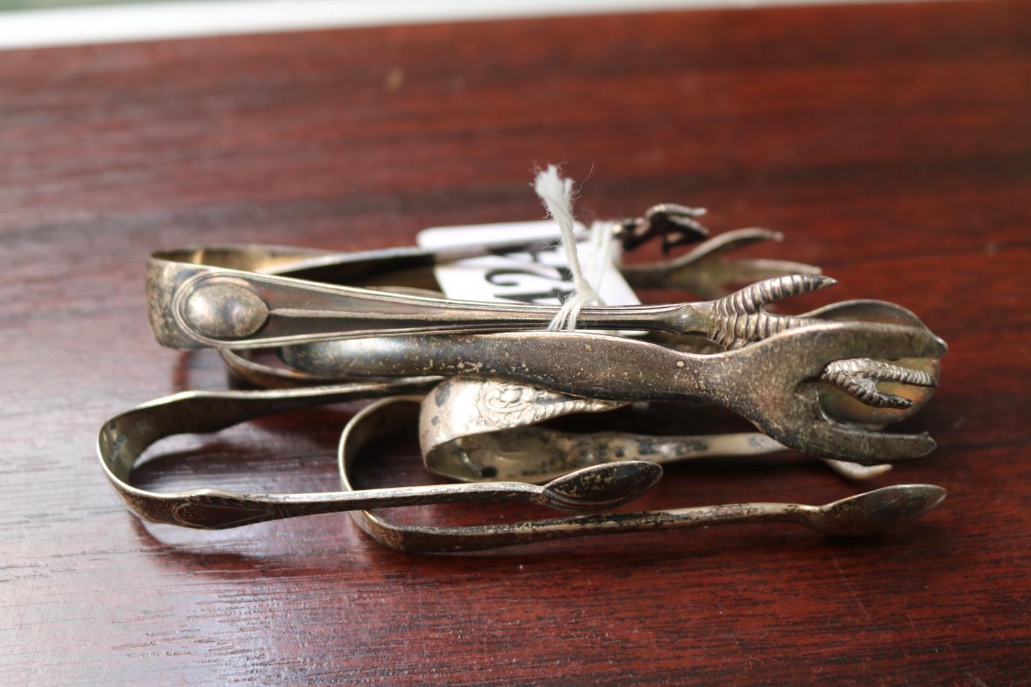 Collection of Six 20thC Silver Sugar Tongs 70g total weight
