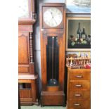 Oak 1920s Longcase clock with numeral dial