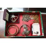 Collection of assorted Jewellery to include Silver Bracelets, Gold Plated Bangles etc