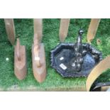 Victorian Cast Iron Boot scrape and 2 Cast Irons