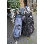 2 Bags of assorted Golf Clubs