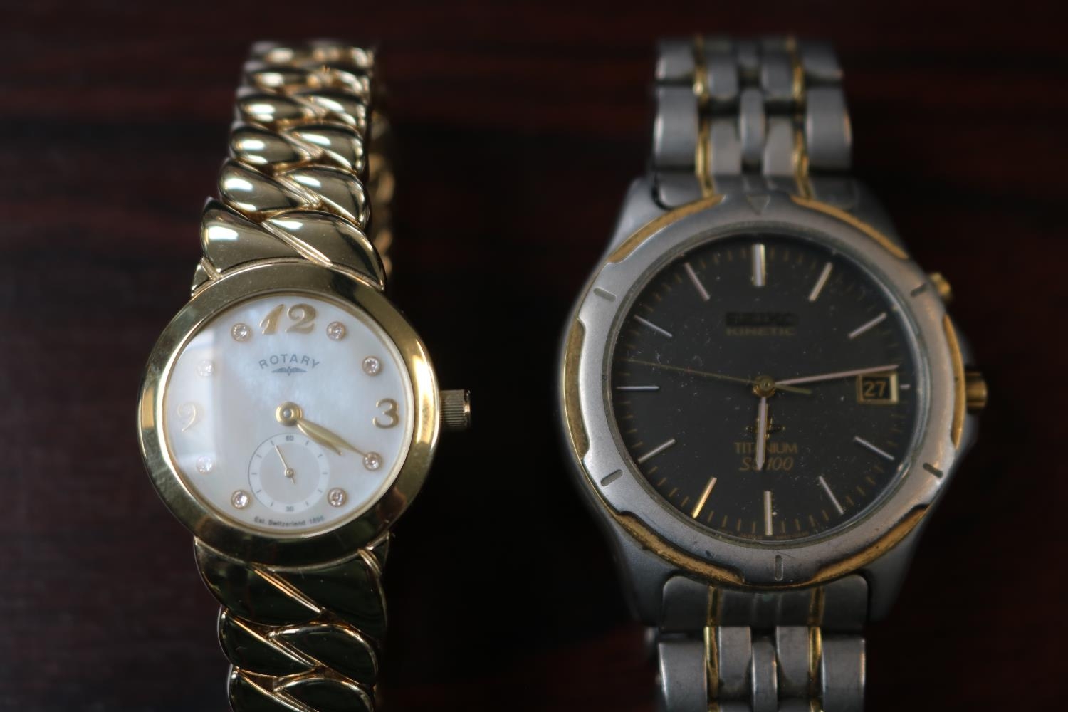 Ladies Boxed Rotary Wristwatch and a Gents Seiko Kinetic Wristwatch