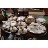 Large collection of Royal Albert Old Country Roses Dinnerware