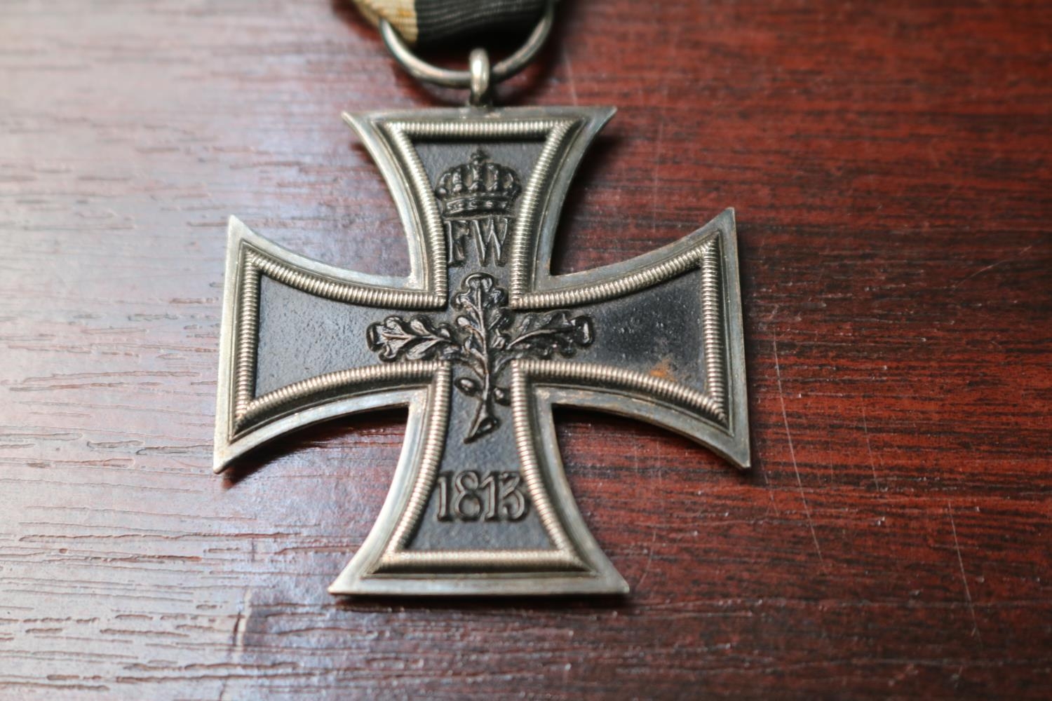 WW1 Imperial German Iron Cross W 1914 on Ribbon - Bild 2 aus 2