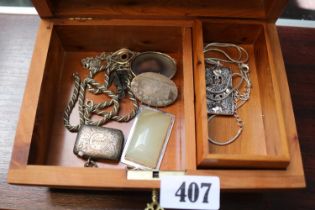 Collection of assorted Edwardian and later Silver and other jewellery to include a Ely Cathedral