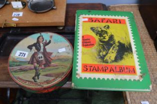 2 Albums of assorted World Stamps and assorted Loose Stamps