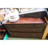 Stage Chest of 6 Drawers with metal drop handles