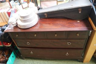 Stage Chest of 6 Drawers with metal drop handles