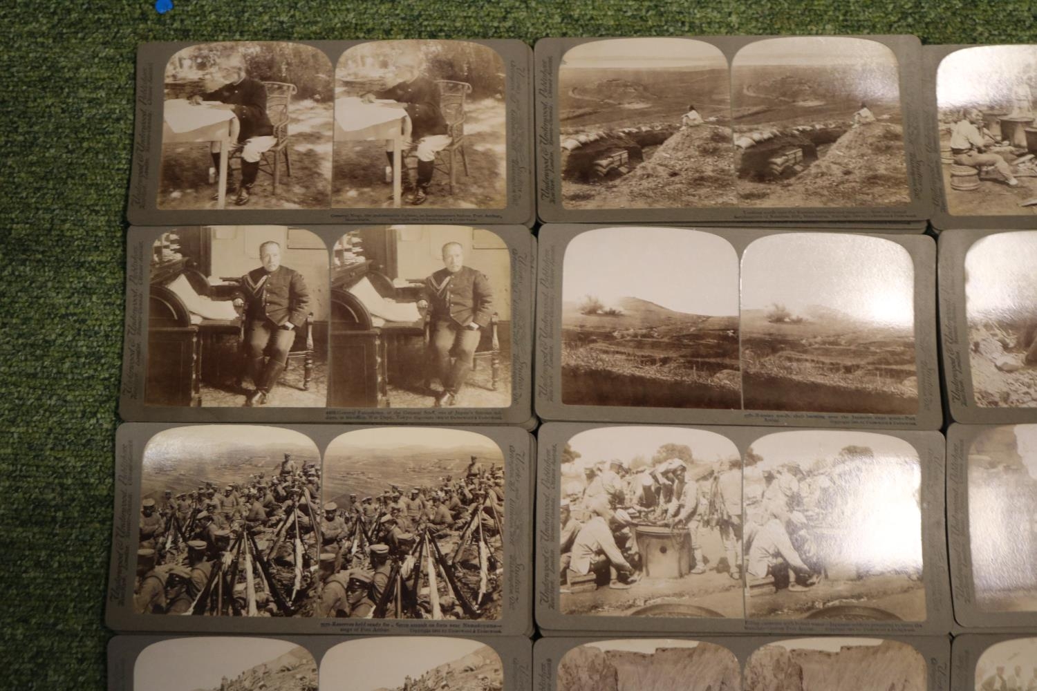 A Cased set of Underwood & Underwood 'The Japanese Russian War Through the Stereoscope'. Circa 1905, - Image 17 of 23