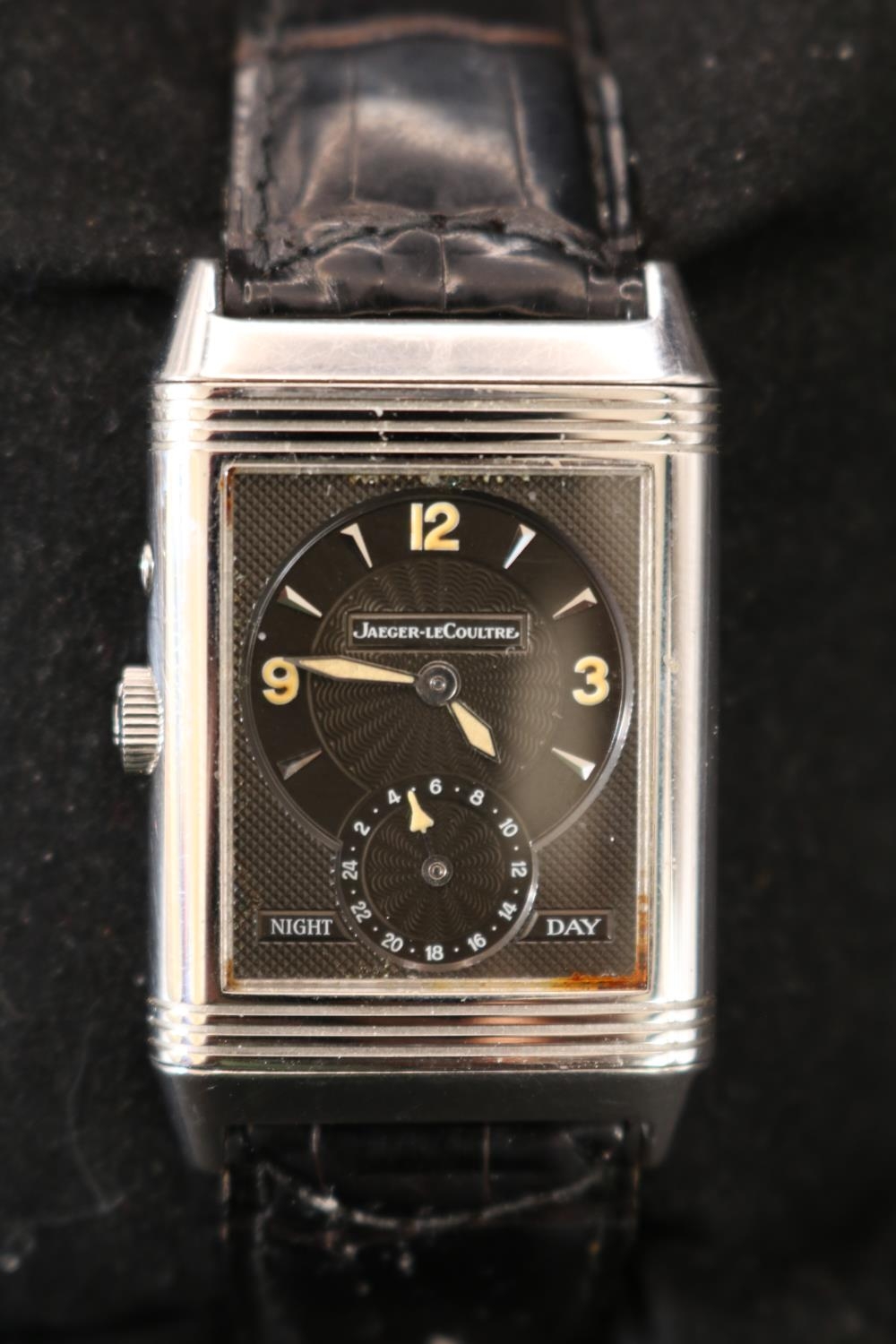 Jaeger LeCoultre Reverso, Day & Night manual wind Swiss movement with box & papers. Reference no - Image 3 of 4