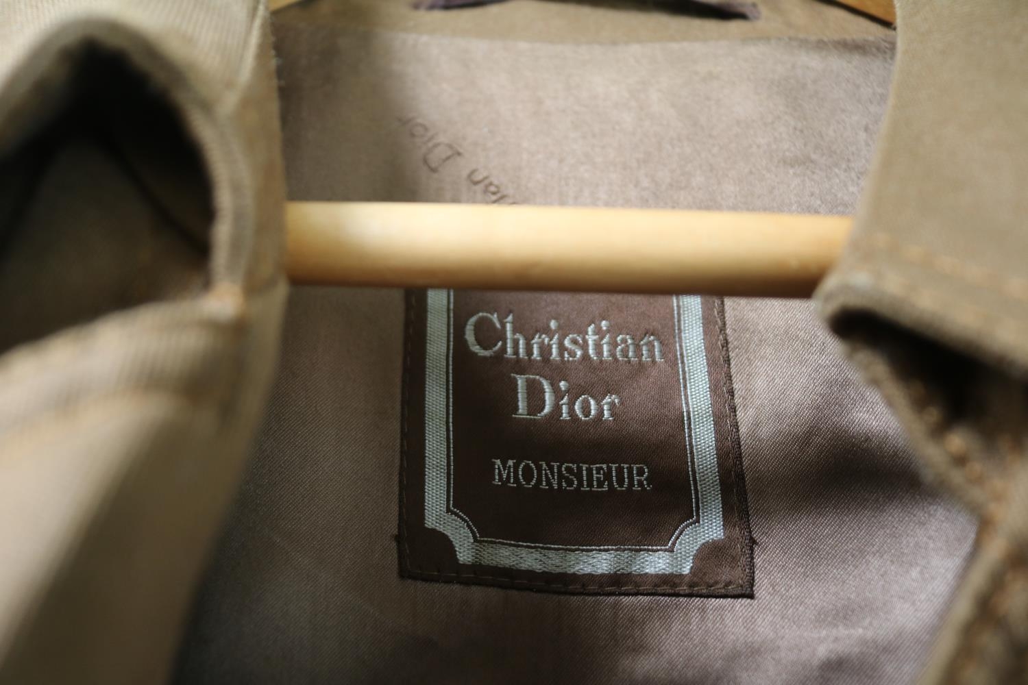 Christian Dior Monsieur Brown Trench Coat Mac retailed by Stoffels Small to medium size - Image 4 of 4