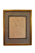 Pablo Picasso (Spanish, 1881-1973). Ltd edition off set lithograph, 237/500 entitled 'The Three