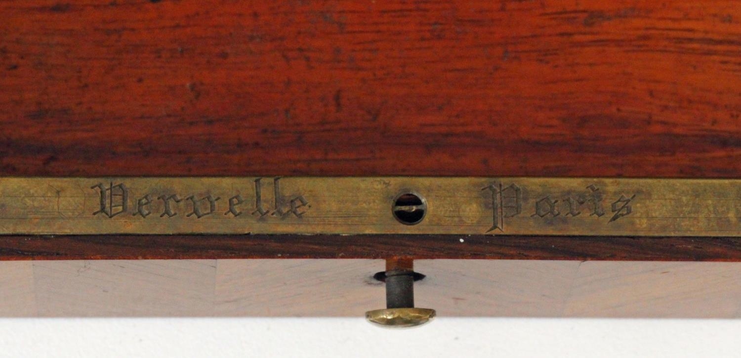 Maison Vervelle Audot, Paris Napoleon III Kingwood Marquetry Veneer Box Inscribed 'Vervelle Paris' - Image 8 of 8