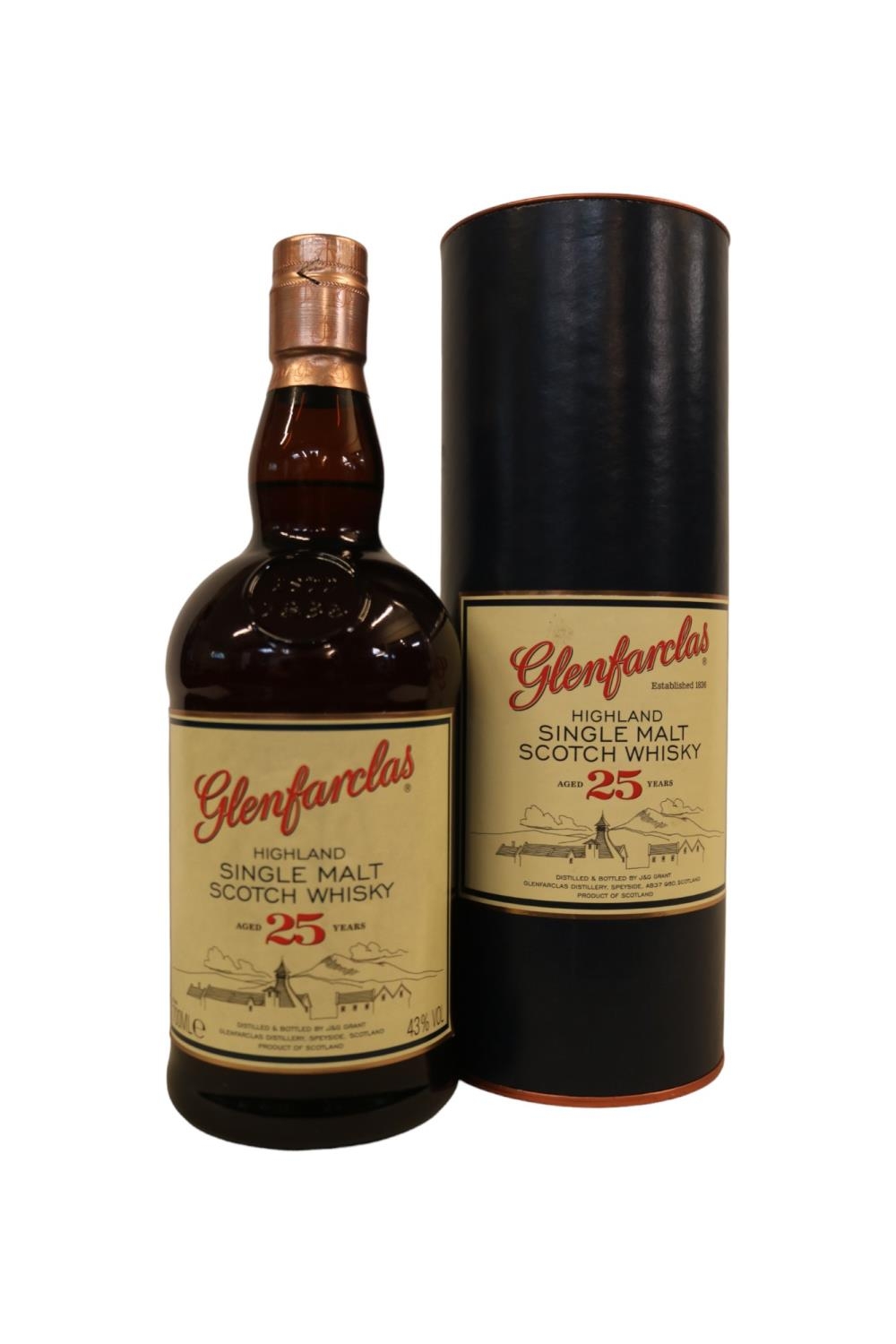 Glenfarclas Highland Single Malt Scotch Whisky Aged 25 years 700ml 43% Vol