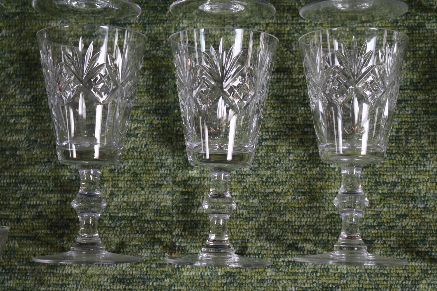 Collection of Edinburgh International Crystal Embassy Pattern to include Spirit Decanter, Wine - Bild 3 aus 5