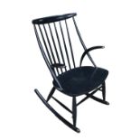 Illum Wikkelso Black Ash Rocking Chair