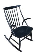 Illum Wikkelso Black Ash Rocking Chair