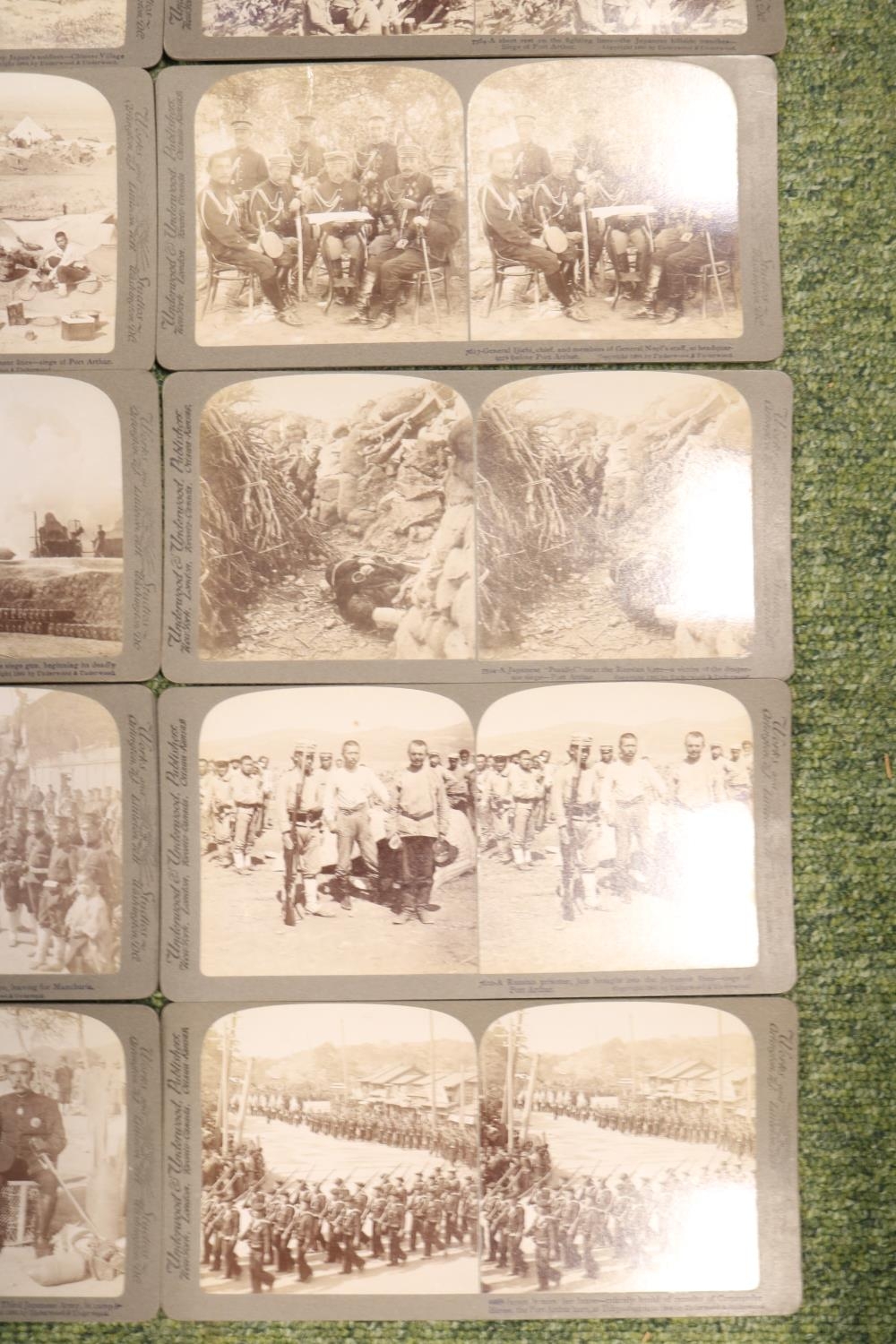 A Cased set of Underwood & Underwood 'The Japanese Russian War Through the Stereoscope'. Circa 1905, - Image 5 of 23