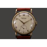 Rotary vintage 1960's 9ct gold gentlemen's watch with 15 jewel manual wind Swiss movement. 30mm case