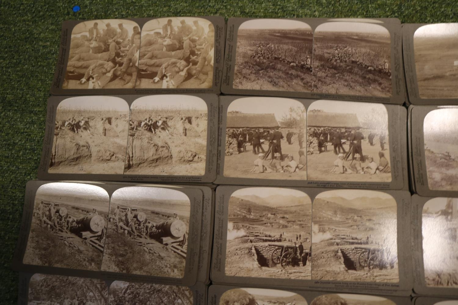 A Cased set of Underwood & Underwood 'The Japanese Russian War Through the Stereoscope'. Circa 1905, - Image 23 of 23