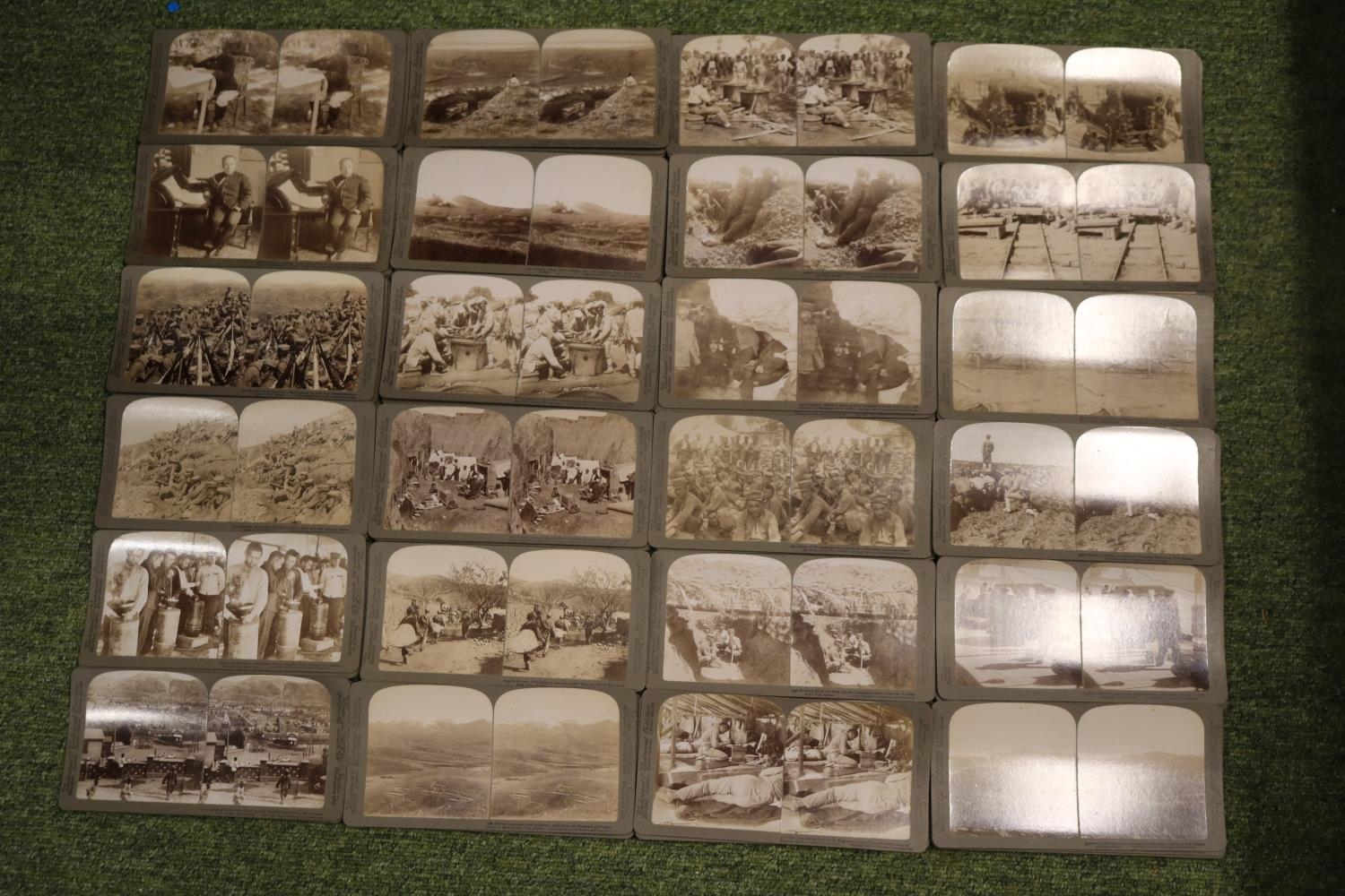 A Cased set of Underwood & Underwood 'The Japanese Russian War Through the Stereoscope'. Circa 1905, - Image 14 of 23
