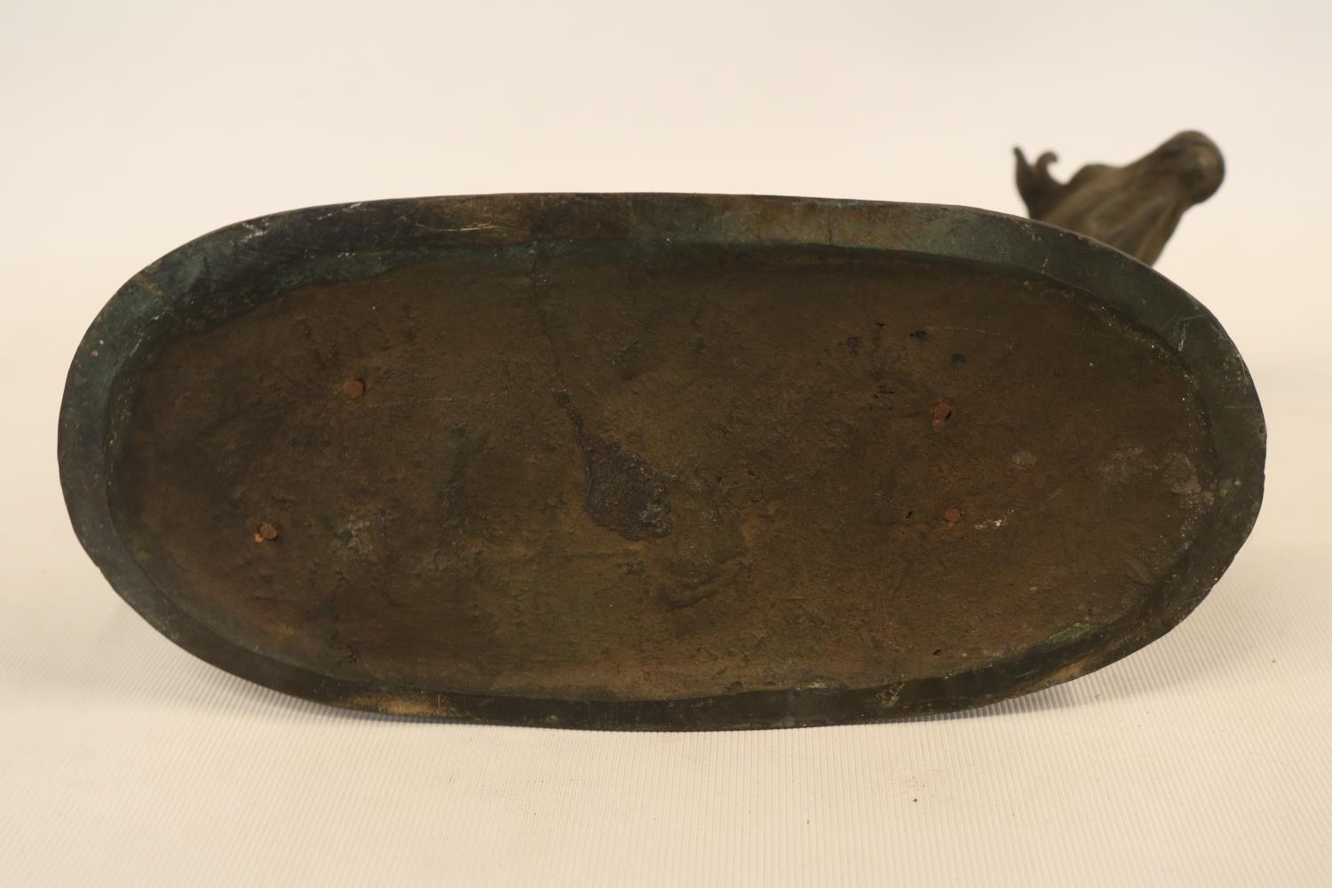 Early 20thC School Bronze Model of a Cow on oval base marked W M Chance. 24cm in Length - Image 4 of 4