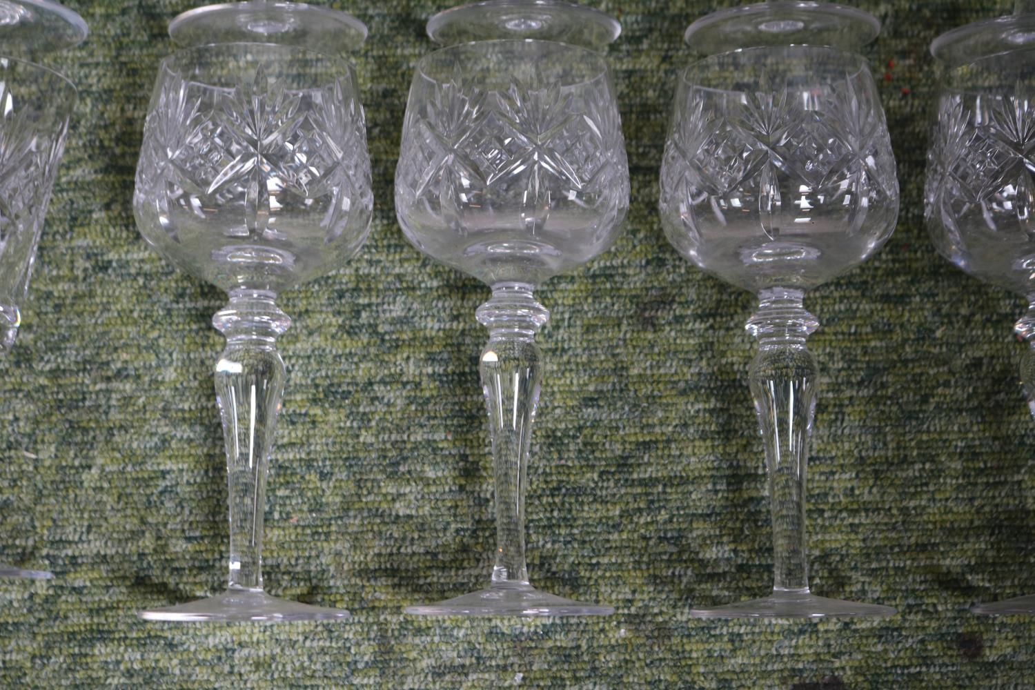 Collection of Edinburgh International Crystal Embassy Pattern to include Spirit Decanter, Wine - Bild 5 aus 5