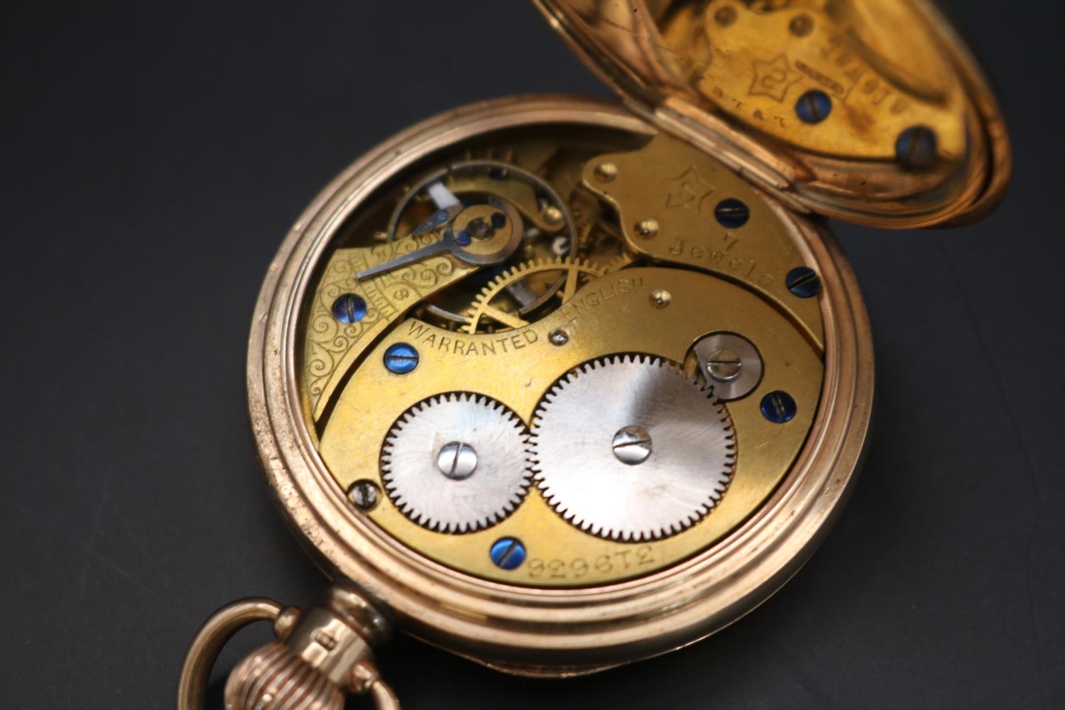 To The Admiralty by Sanders & Co Ltd Kensington, W. 9ct Gold Pocket watch with roman numeral Dial - Image 2 of 2