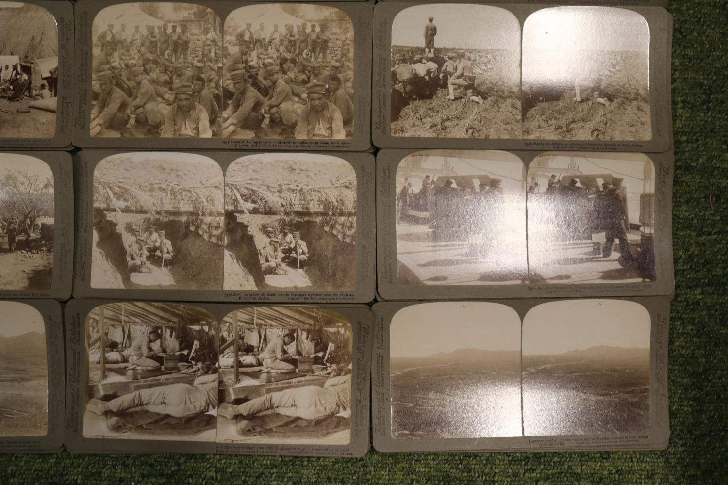 A Cased set of Underwood & Underwood 'The Japanese Russian War Through the Stereoscope'. Circa 1905, - Image 15 of 23