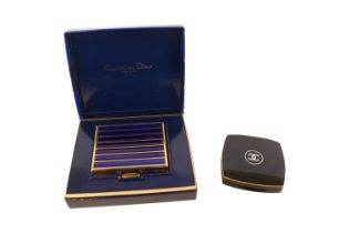 Christian Dior of Paris Refillable Luxury Powder Compact Boxed and a Chanel Compact