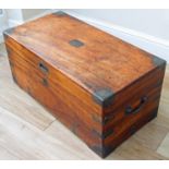 Victorian Camphorwood Campaign Trunk Belonging to a WT Askew. A Victorian military campaign trunk,