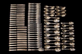 Large Collection of Gorham Manufacturing Co Chantilly Pattern Sterling Silver Flatware 3260g (