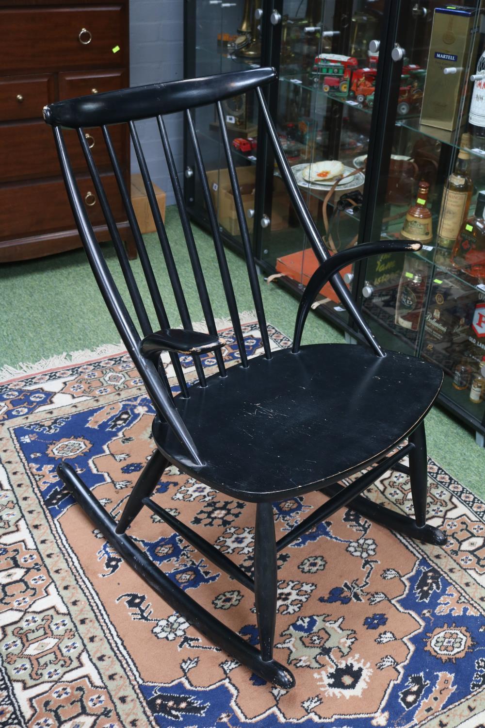 Illum Wikkelso Black Ash Rocking Chair - Image 2 of 8