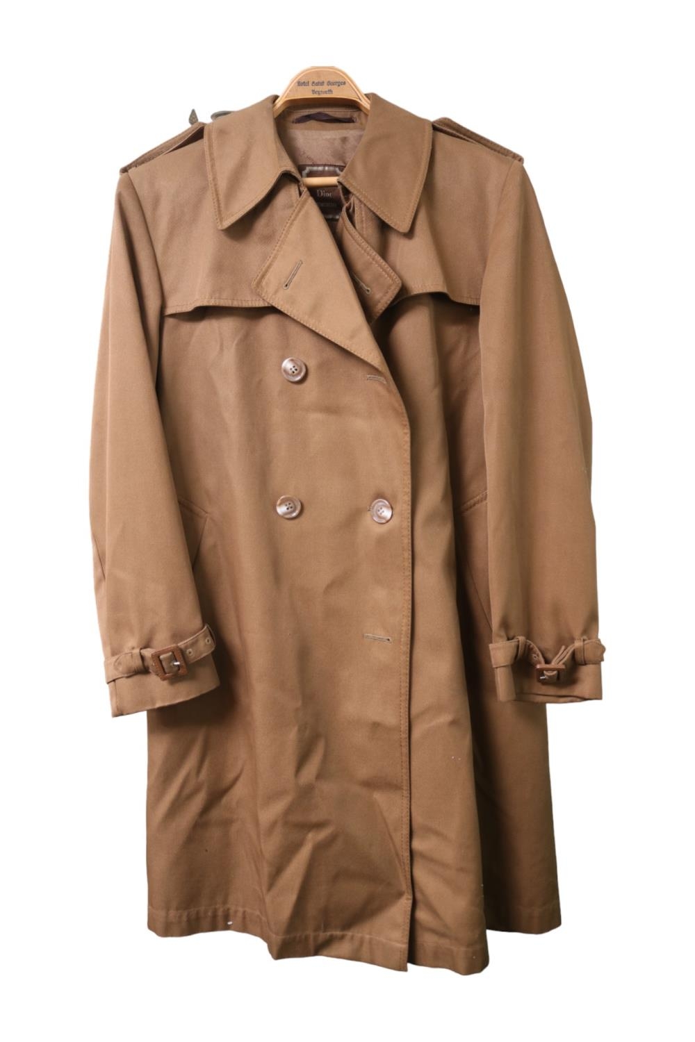 Christian Dior Monsieur Brown Trench Coat Mac retailed by Stoffels Small to medium size