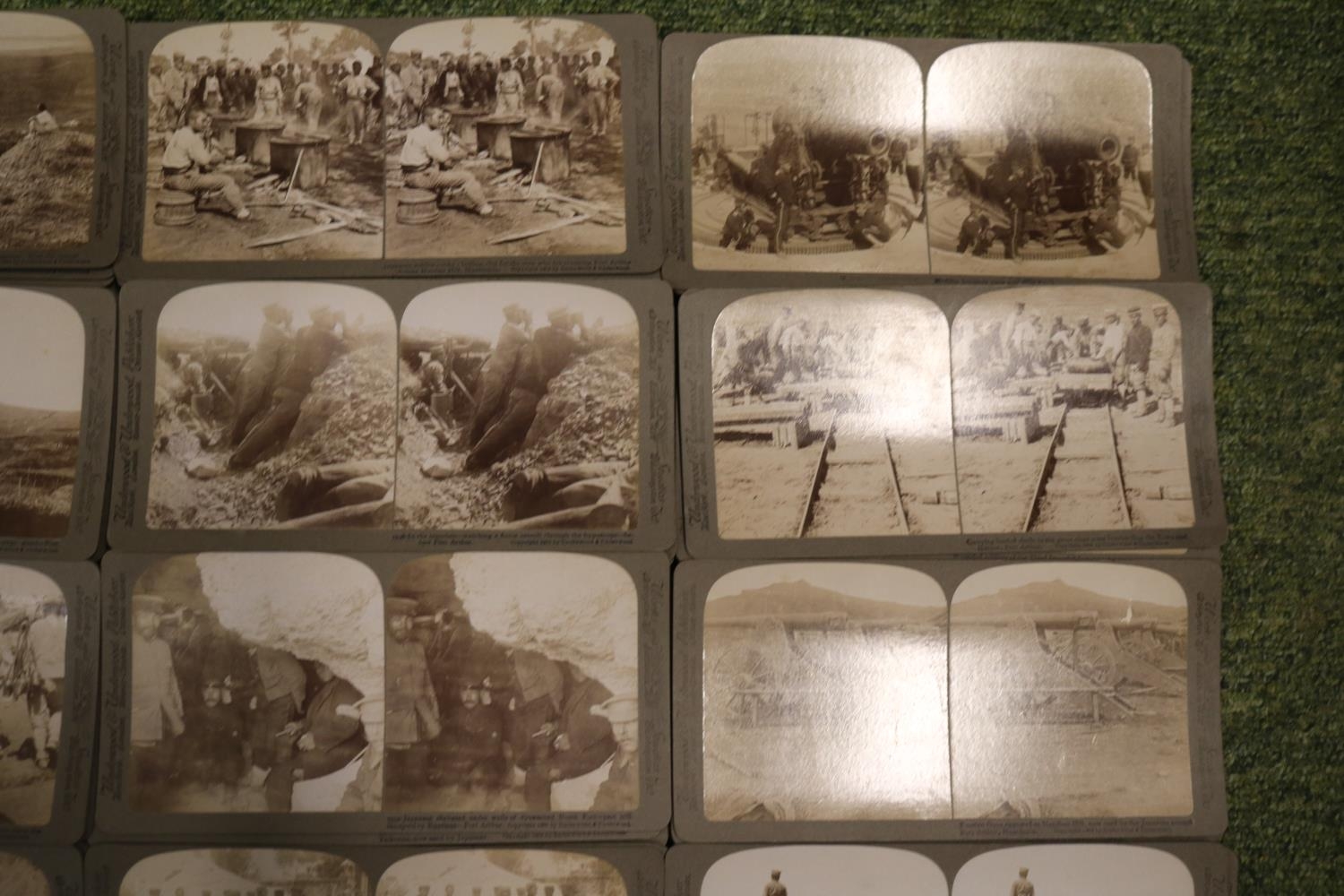 A Cased set of Underwood & Underwood 'The Japanese Russian War Through the Stereoscope'. Circa 1905, - Image 16 of 23