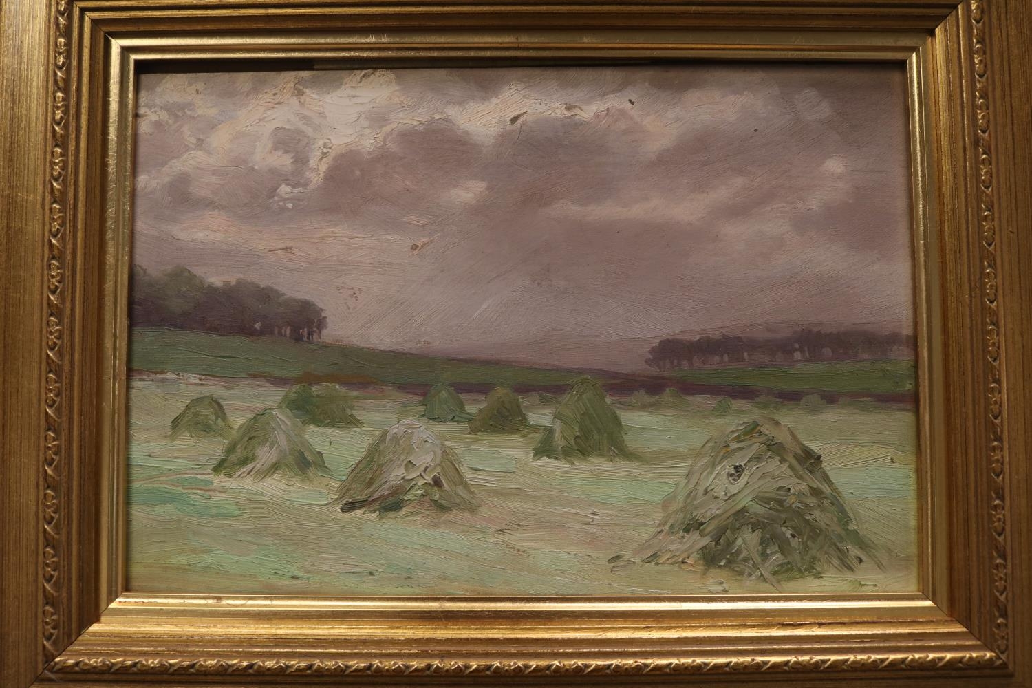 Attributed to George Russell Gowans (1843-1924). Entitled Old Aberdeen and another landscape. 28 x - Image 4 of 5