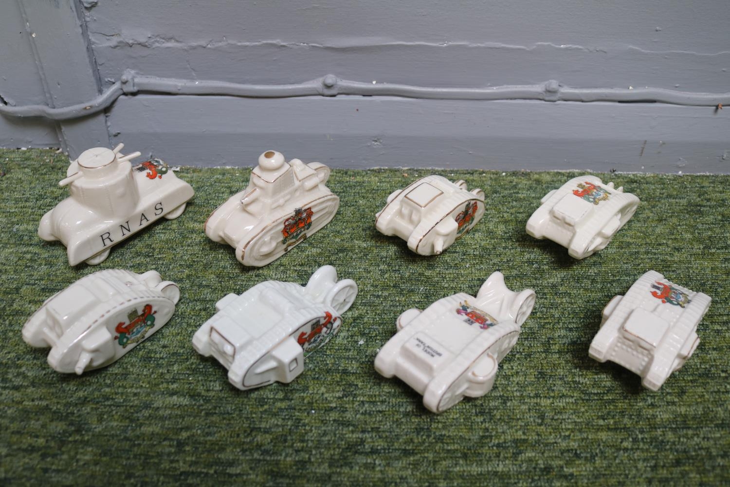 Collection of Military Cambridge Crested China Tanks to include Arcadian, Kingsway, Alexandra - Image 2 of 6