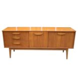 Mid Century Danish Teak Style Sideboard 3 drawers and 2 cupboards. 166cm in Length
