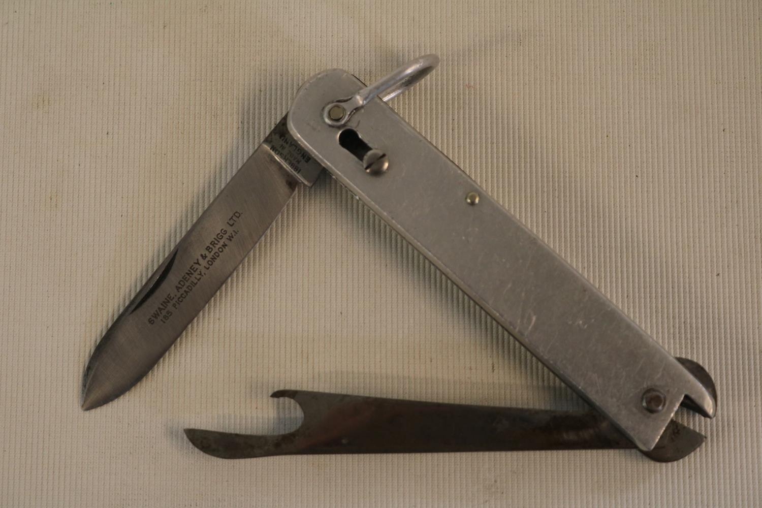 Swaine Adeney & Brigg Ltd Hunting Dog Nail clipper and Pocket knife with Ibberson Blade 11cm in - Bild 2 aus 4