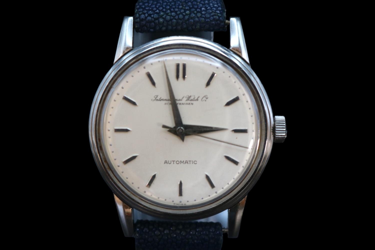 International Watch Co IWC Schaffhausen Automatic watch with baton dial in Stainless steel case.