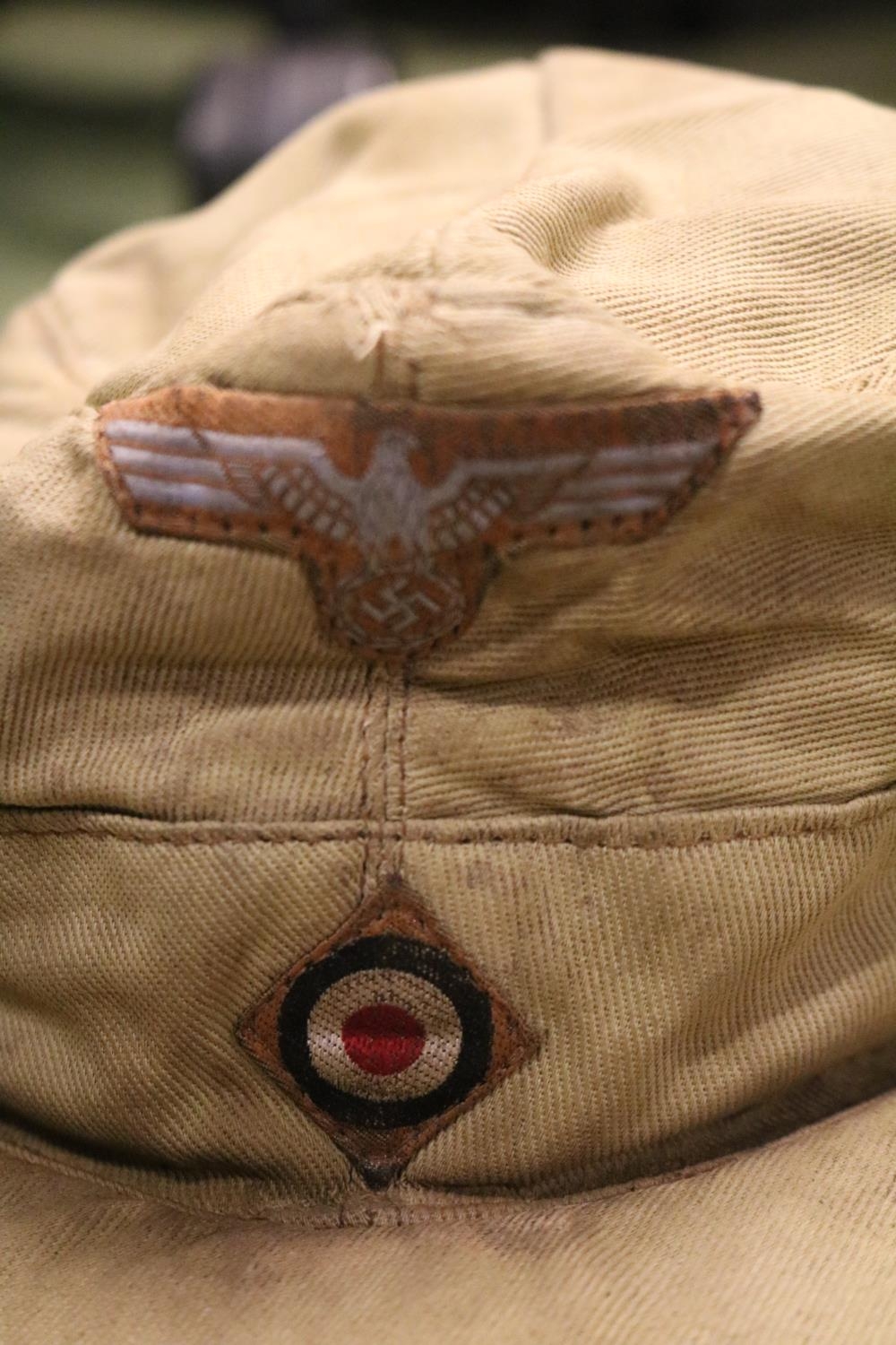 WWII German Third Reich Panza officers African corps tunic with cap dated 1941 - Image 6 of 8
