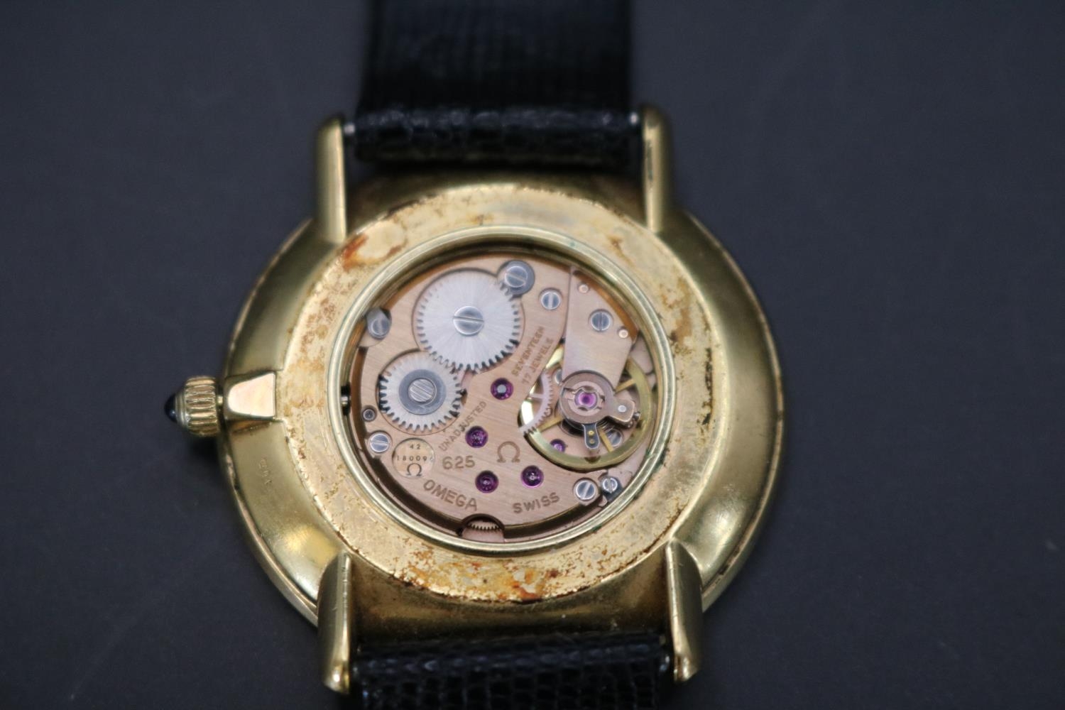 Omega De Ville gents gold plated 17 jewel, 20 micron manual wind Swiss movement dress watch with - Image 4 of 5