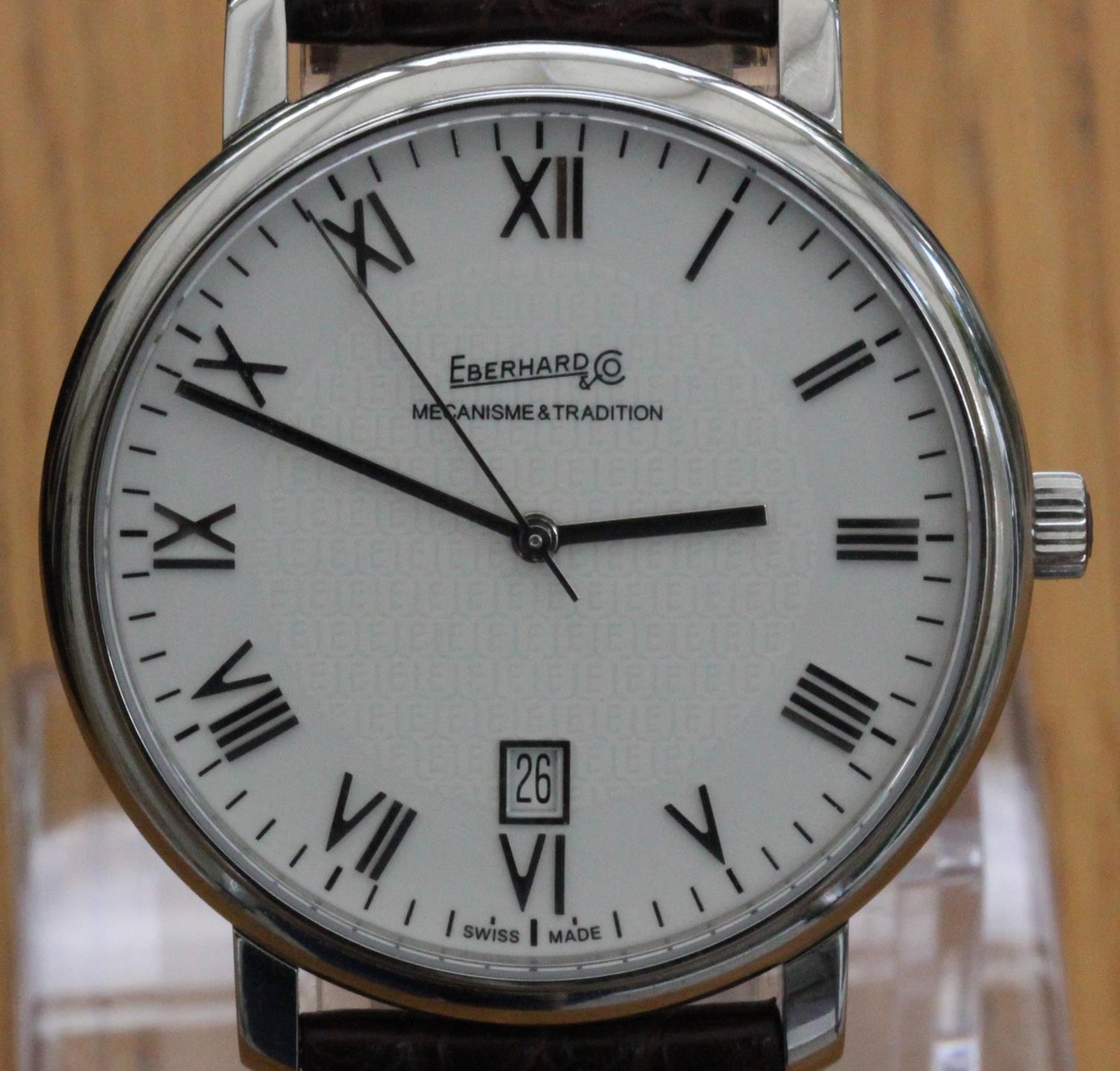 Aliante' Wristwatch by Eberhard & Co Model 21121. An excellent condition gentleman's stainless steel