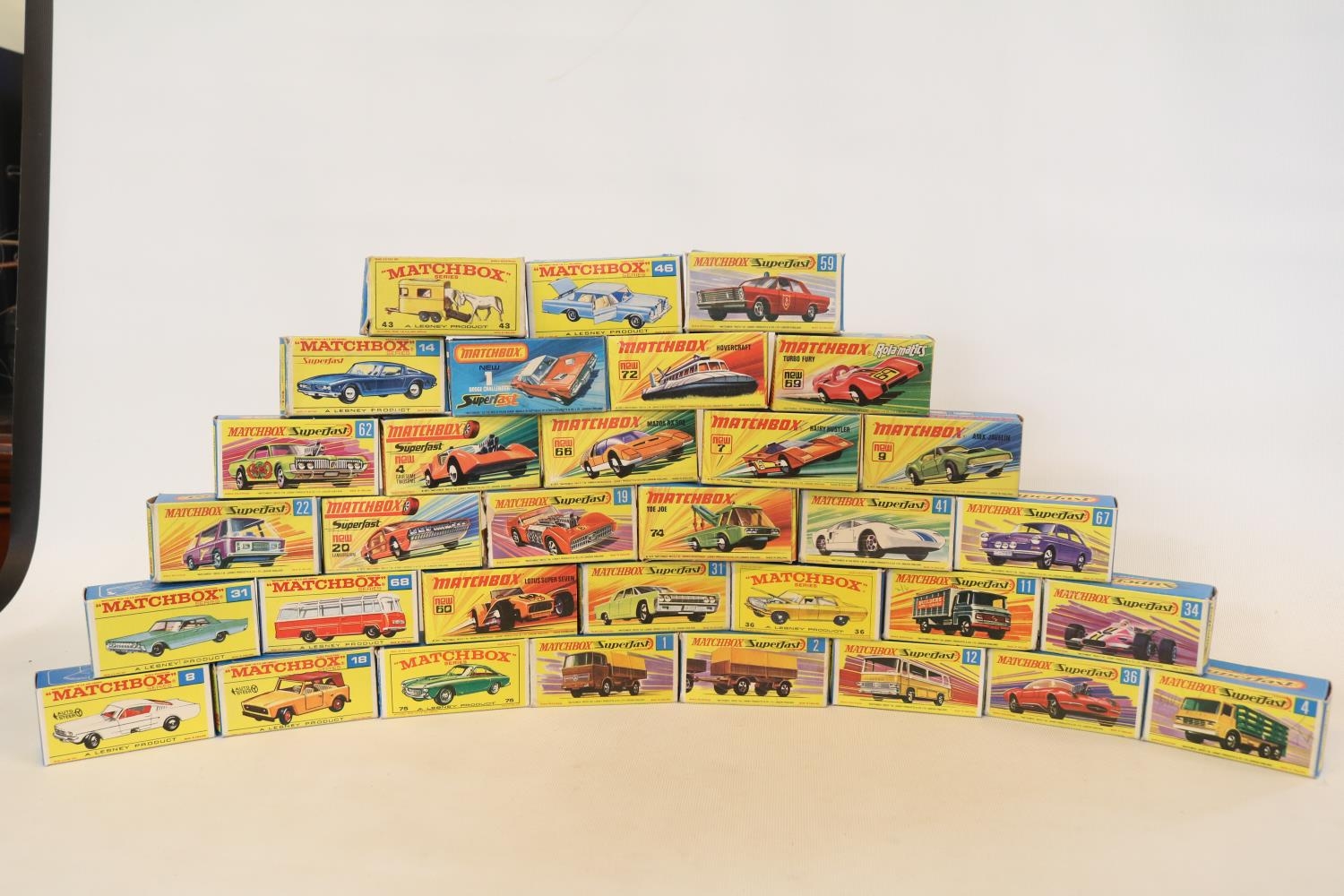 Collection of Boxed Lesney Matchbox Superfast cars to include Dodge Challenger, Ford GT, Freeman - Bild 2 aus 2