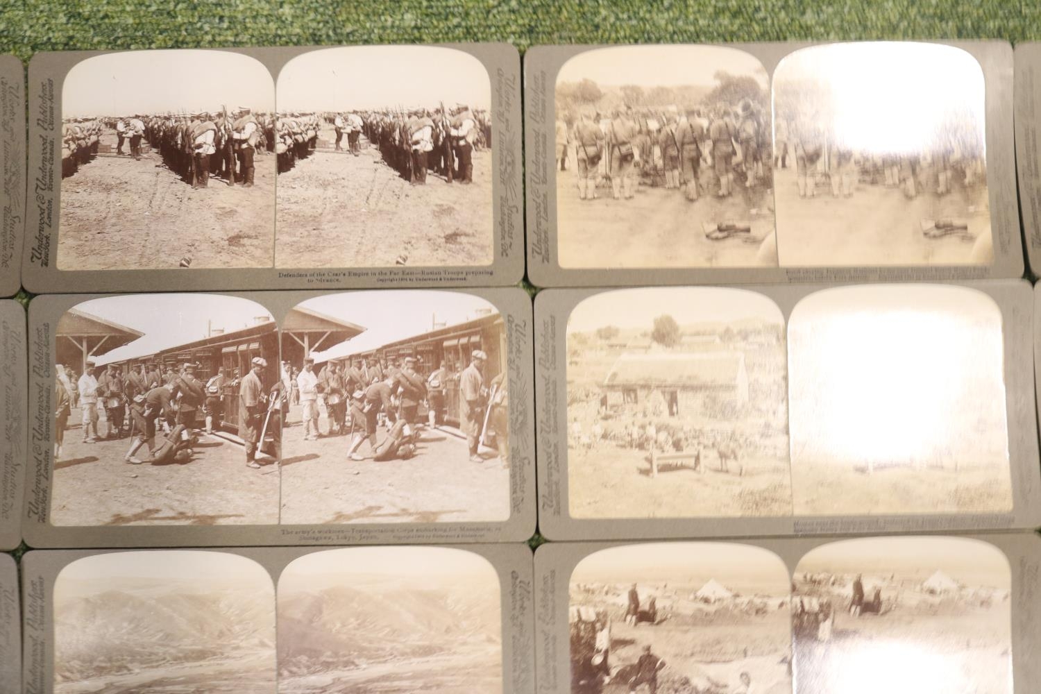 A Cased set of Underwood & Underwood 'The Japanese Russian War Through the Stereoscope'. Circa 1905, - Image 7 of 23