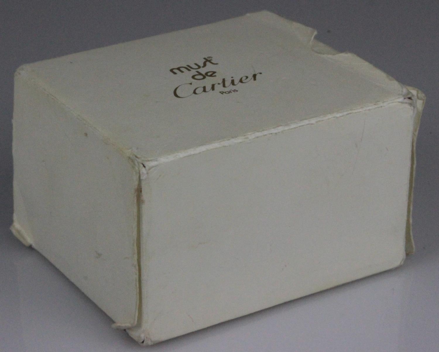 Cartier Vermeil Tank Must De Quartz Silver Gilt Unisex Wristwatch Box & Papers. Cartier Vermeil Tank - Image 8 of 9