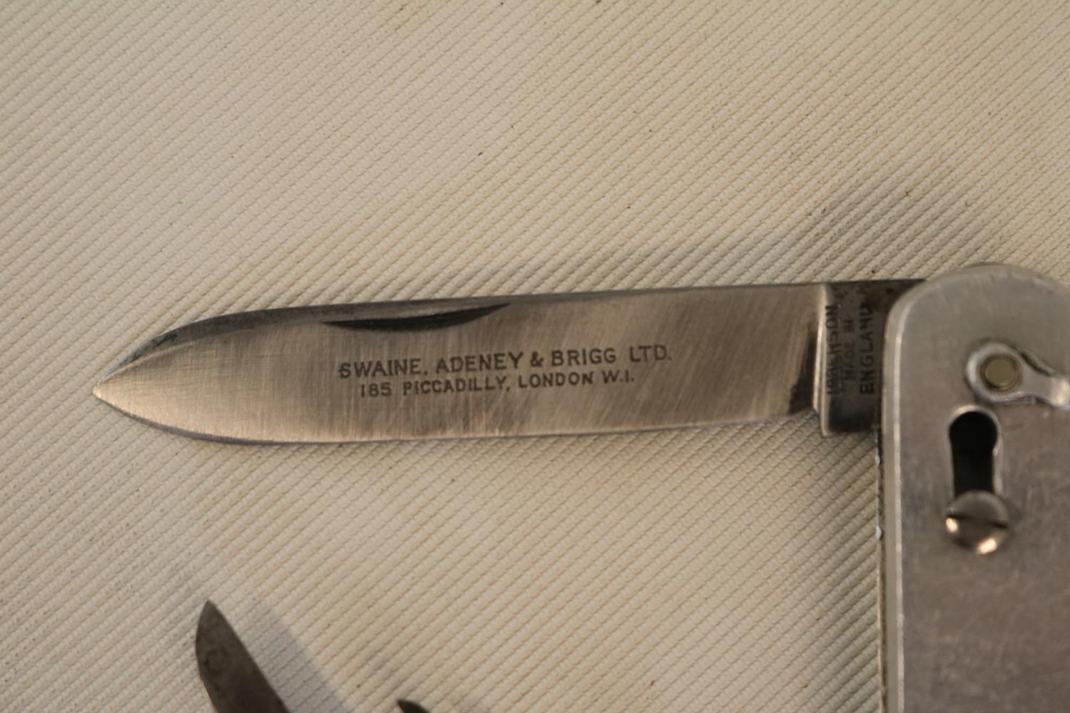 Swaine Adeney & Brigg Ltd Hunting Dog Nail clipper and Pocket knife with Ibberson Blade 11cm in - Image 3 of 4