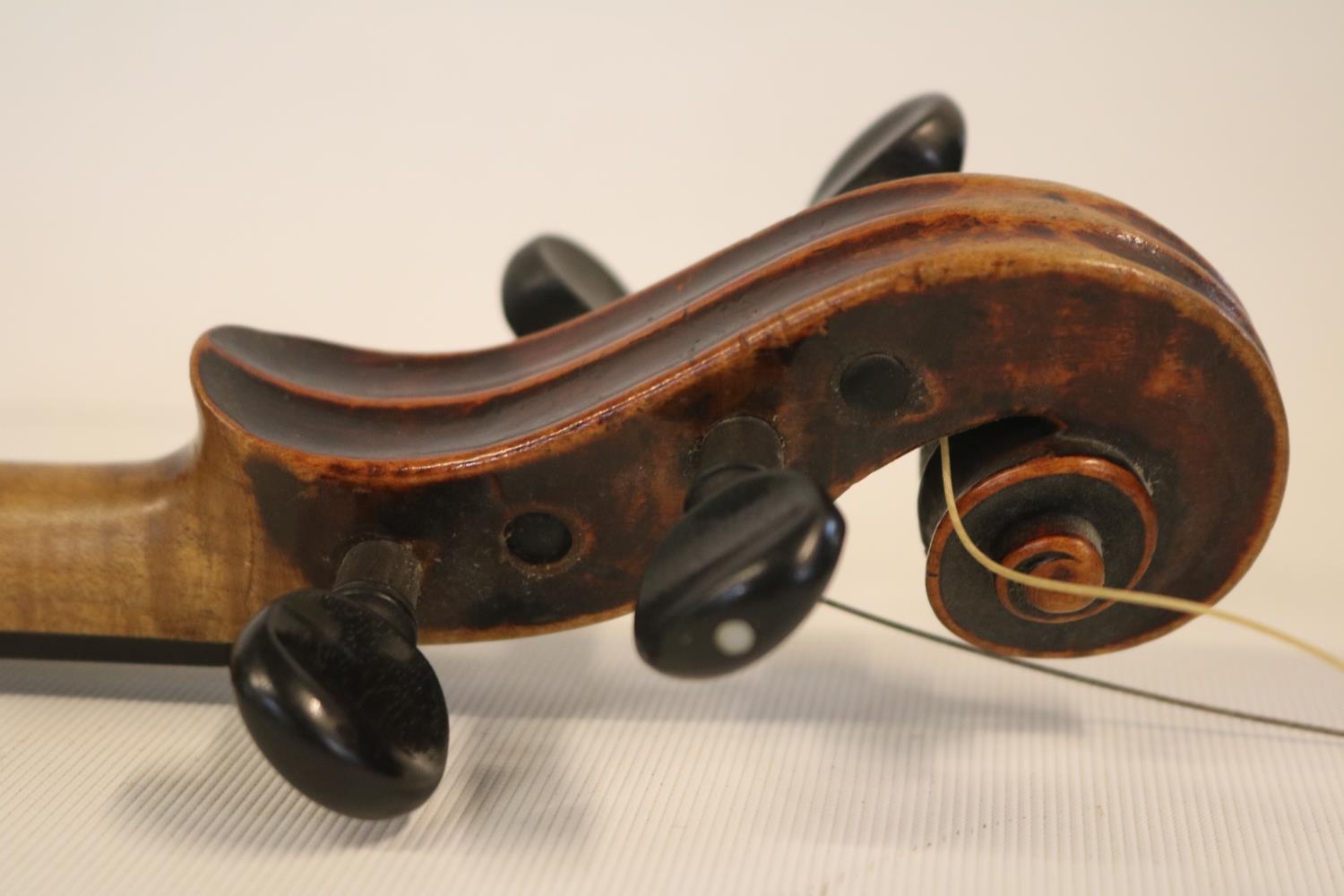 Violin attributed to Mathias Albani or Matthias Alban violin maker from Botzen (now Bolzano). With - Image 7 of 13