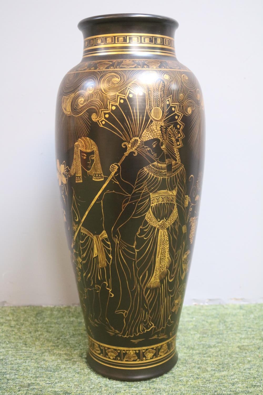 Poole Pottery Vase thrown by Alan White, Painted by Karen Hickisson (Karen Brown) dated 1977 - Image 3 of 4